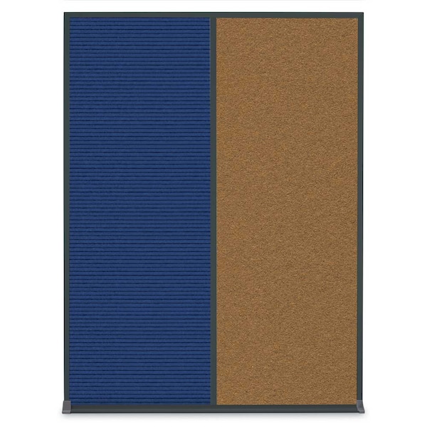Single Door Radius Corkboard, 24"X36", B